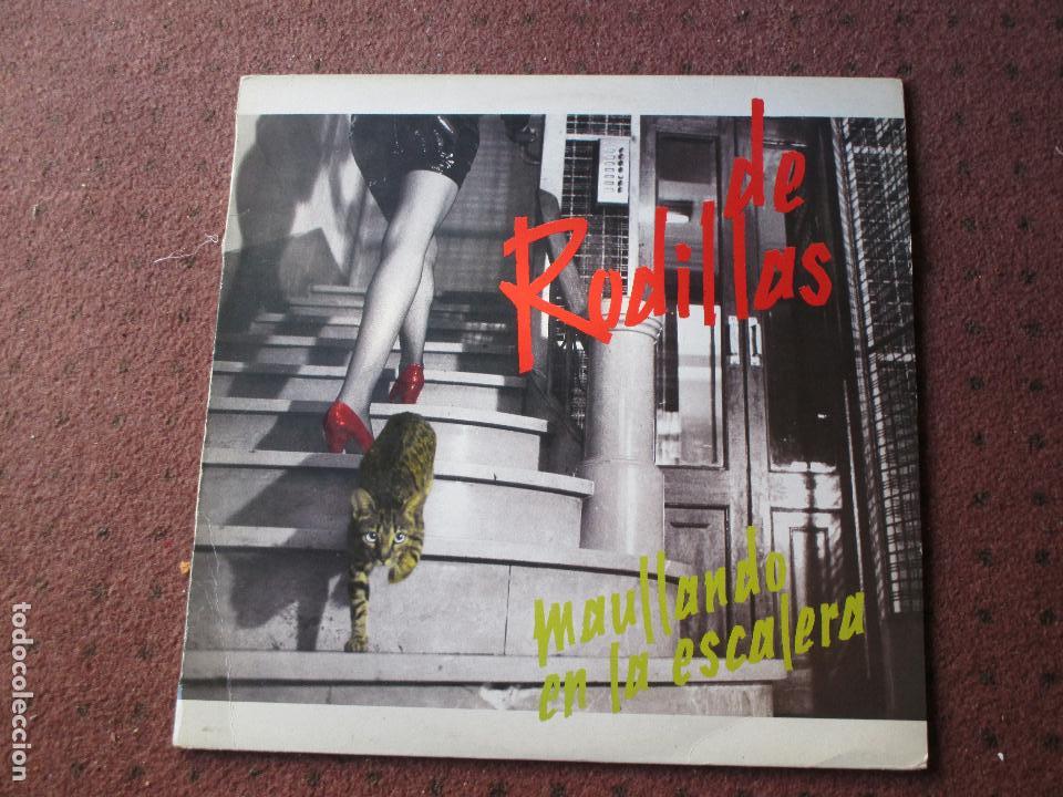 Disques de vinyle: DE RODILLAS - MAULLANDO EN LA ESCALERA - BLAU DISCMEDI - SPAIN - INC ENCARTES - P -