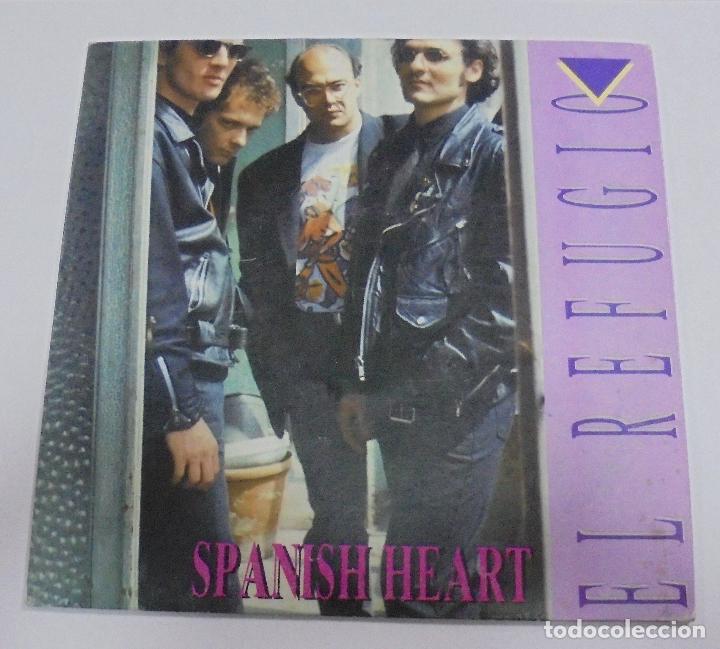 Discos de vinilo: SINGLE. EL REFUGIO. SPANISH HEART. FONOMUSIC. 1991 - Foto 1