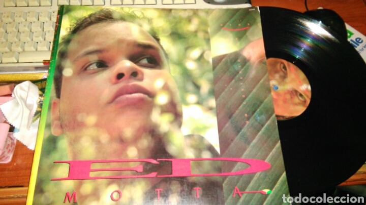 Disques de vinyle: Ed motta lp um contrato com deus.brasil 1990.carpeta doble