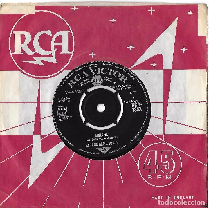 Discos de vinilo: GEORGE HAMILTON IV: ABILENE / OH SO MANY YEARS - Foto 1