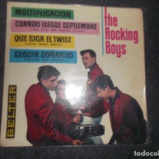 Discos de vinilo: THE ROCKING BOYS-MULTIPLICACION-CUANDO LLEGUE SEPTIEMBRE-QUE SIGA EL TWIST-SEGUIR SOÑANDO 1962 BELTE