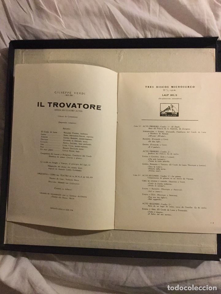 Discos de vinilo: CAJA VINILOS IL TROVATORE - Foto 5