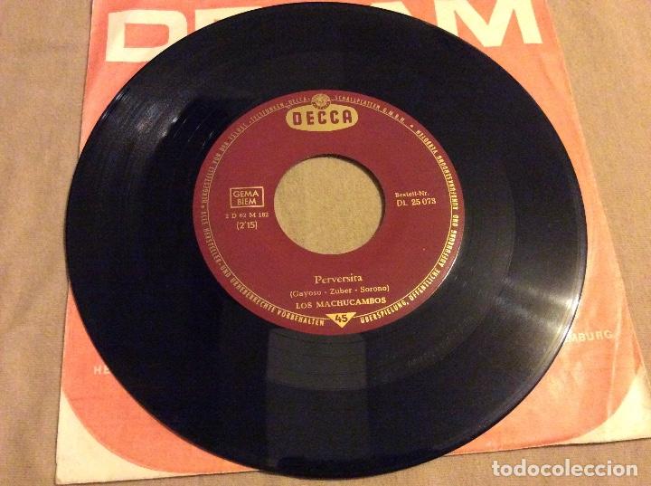 Discos de vinilo: Los machucambos. El profesor. Perversita. Decca. - Foto 1