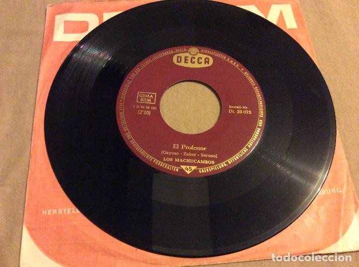 Discos de vinilo: Los machucambos. El profesor. Perversita. Decca. - Foto 2