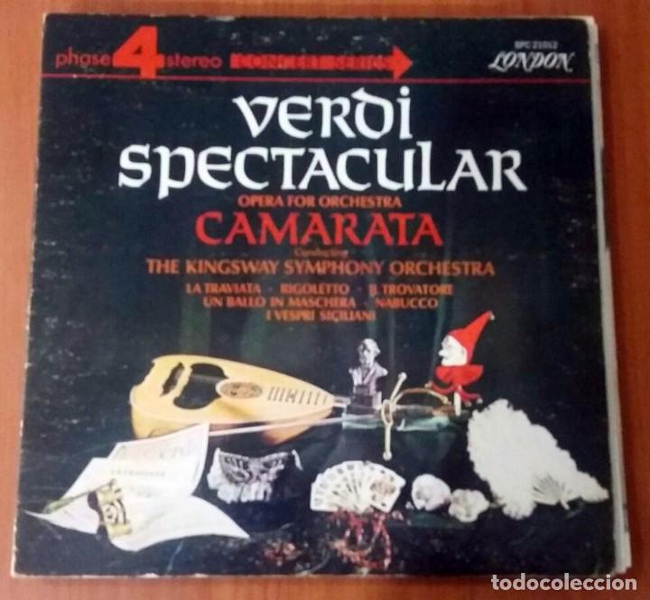 Discos de vinilo: Camarata Conducting The Kingsway Symphony Orchestra - Verdi Spectacular - LP Carpeta Abierta -Canad&aacute;