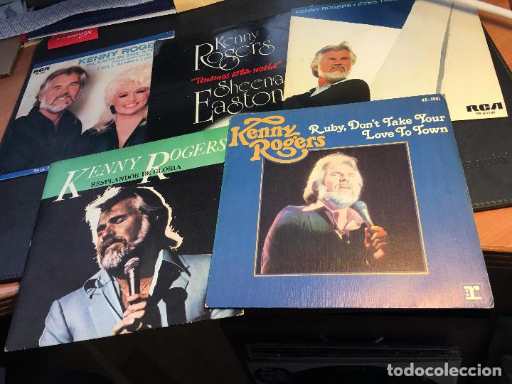 Discos de vinilo: KENNY ROGERS LOTE 5 SINGLE ESPA&Ntilde;A  (EPI6) - Foto 1