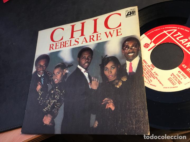 Discos de vinilo: CHIC LOTE 4 SINGLE ESPA&Ntilde;A (EPI6) - Foto 4