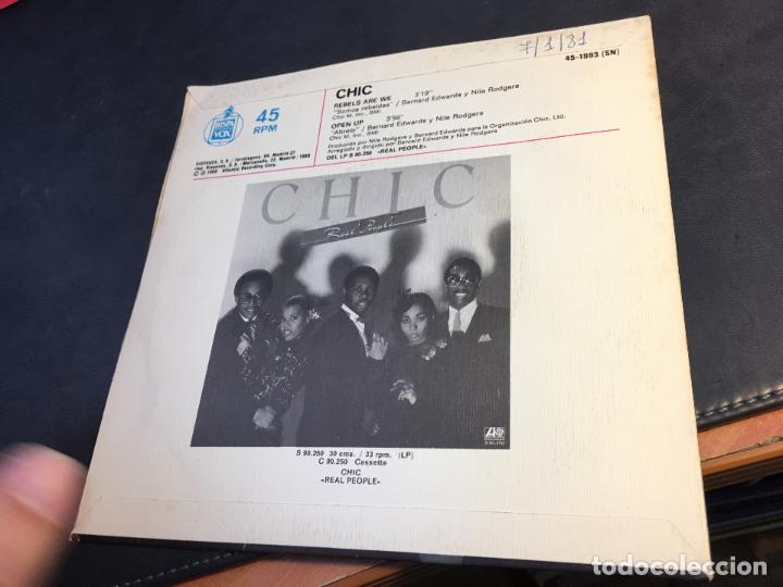 Discos de vinilo: CHIC LOTE 4 SINGLE ESPA&Ntilde;A (EPI6) - Foto 5