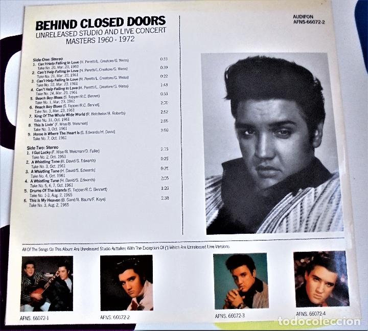 Elvis Presley Behind Closed Doors 4 Discos 10inch Lp Rareza