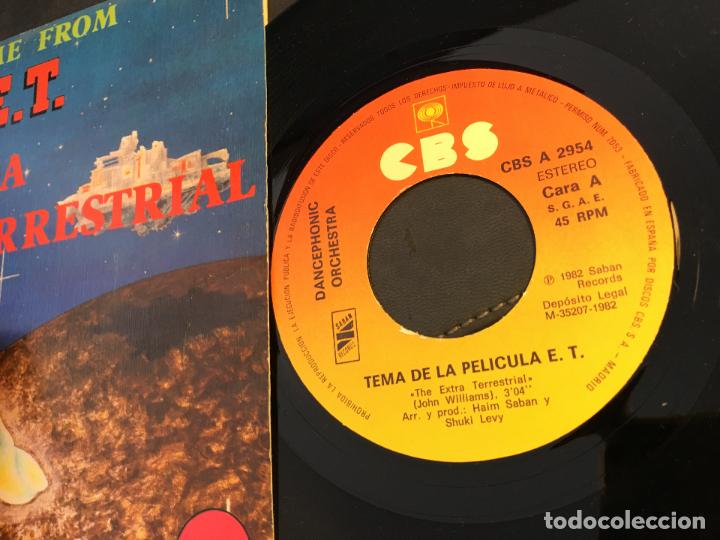 Discos de vinilo: E.T. THE EXTRA TERRESTRIAL (DANCEPHONIC ORCHESTRA) SINGLE ESPA&Ntilde;A 1982 (EPI6) - Foto 2