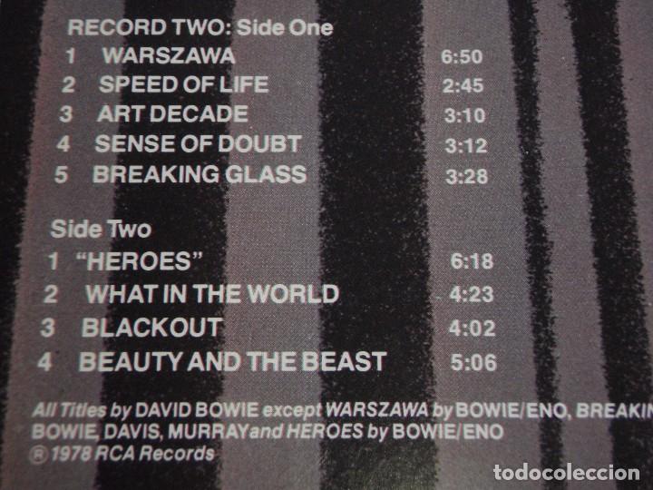 Discos de vinilo: DAVID BOWIE ( STAGE ) DOBLE LP33 1978 - GERMANY RCA* - Foto 5