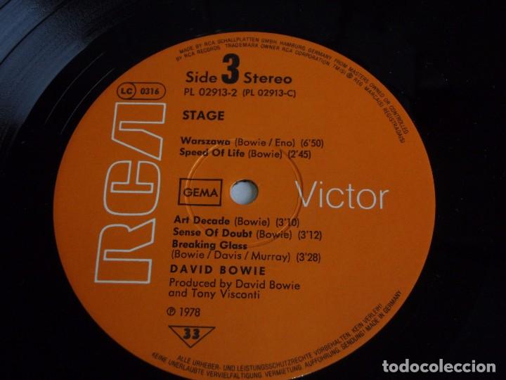 Discos de vinilo: DAVID BOWIE ( STAGE ) DOBLE LP33 1978 - GERMANY RCA* - Foto 6