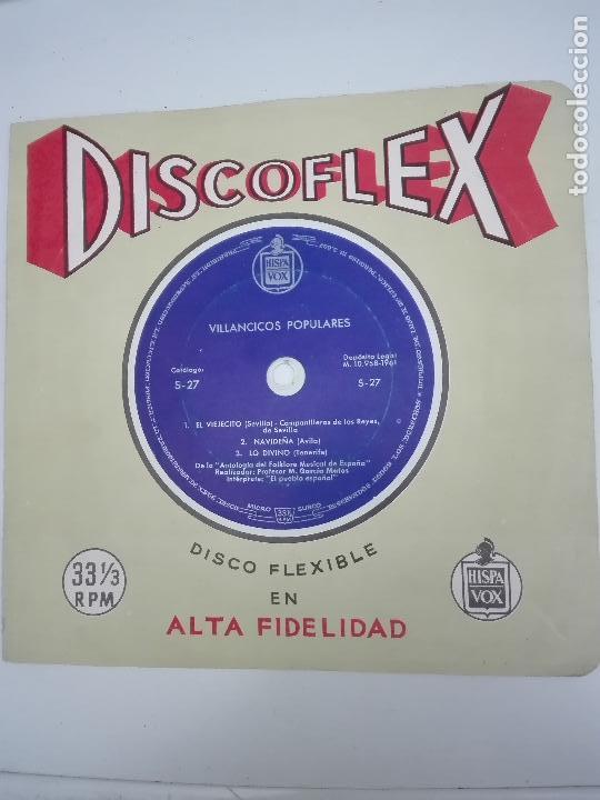 Discos de vinilo: DISCOFLEX - VILLANCICOS POPULARES - Foto 1