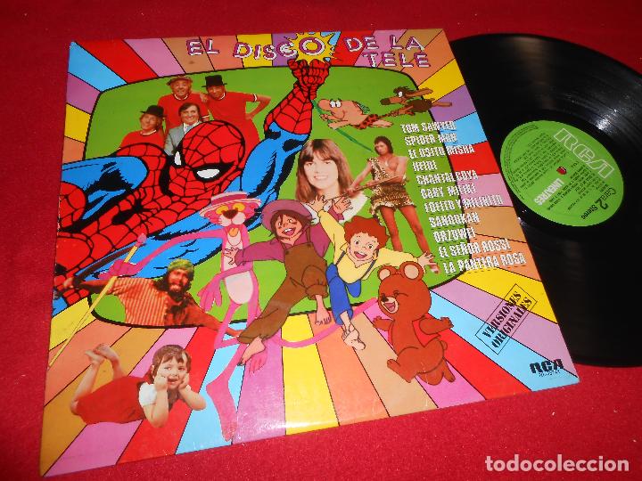 Discos de vinilo: EL DISCO DE LA TELE LP 1981 RCA ED. ESPA&Ntilde;OLA SPAIN RECOPILATORIO TV OST BSO HEIDI+SPIDER-MAN+MILIKI