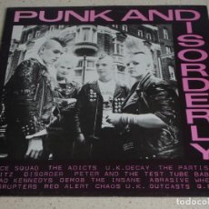 Discos de vinilo: PUNK AND DISORDERLY ( VICE SQUAD, THE ADICTS, DISRUPTERS... ) 1981 - FRANCE LP33 ABSTRACT RECORDS