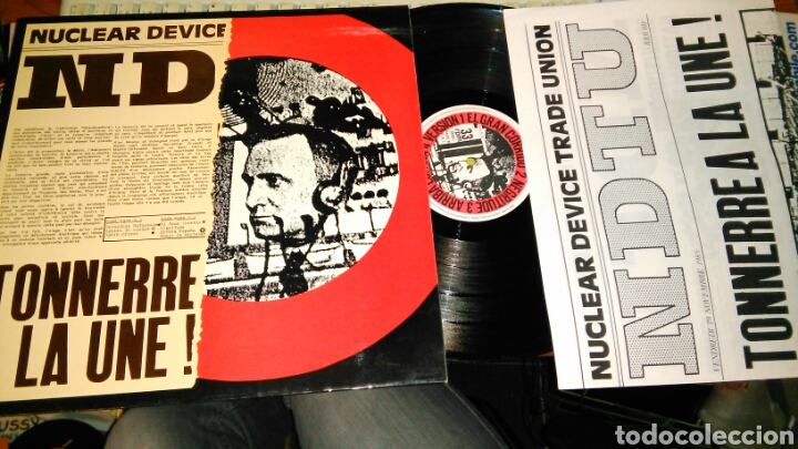 Discos de vinilo: Nuclear device lp tonnerre a la une!.francia 1986 - Foto 1