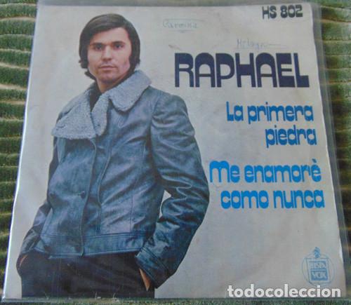 Discos de vinilo: RAPHAEL - LA PRIMERA PIEDRA - SINGLE - Foto 3