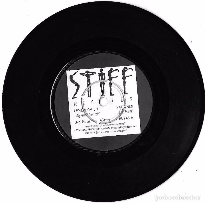 Discos de vinilo: LENE LOVICH: SAY WHEN / ONE LONELY HEART - Foto 1