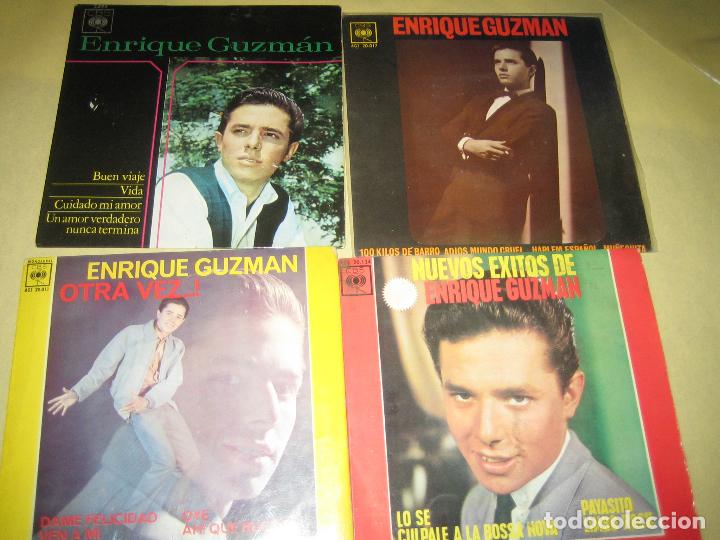 Dischi in vinile: LOTE DE 4 SINGLES ENRIQUE GUZMAN