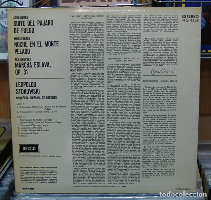 Discos de vinilo: Stravinsky. Firebird suite / Stokowski. Decca 1972. LP - Foto 2