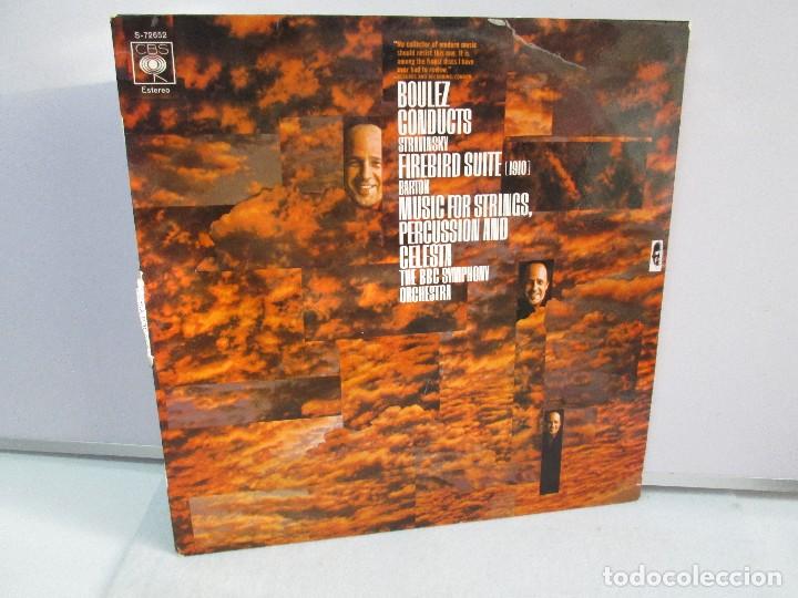 Discos de vinilo: STRAVINSKY: FIREBIRD SUITE. BARTOK: MUSIC FOR STRINGS PERCUSSION AND CELESTA. DISCO DE VINILO - Foto 1