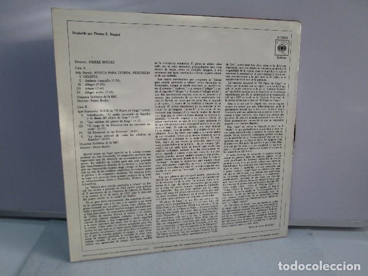 Discos de vinilo: STRAVINSKY: FIREBIRD SUITE. BARTOK: MUSIC FOR STRINGS PERCUSSION AND CELESTA. DISCO DE VINILO - Foto 7