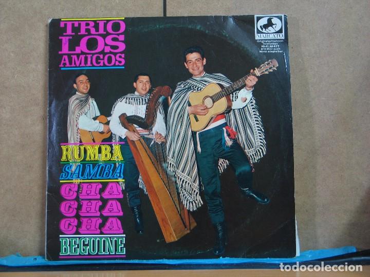 Disques de vinyle: Trio Los Amigos - Rumba Samba Cha-Cha-Cha Beguine - Marcato-Telefunken 60.677 PB - Edicion Alemana
