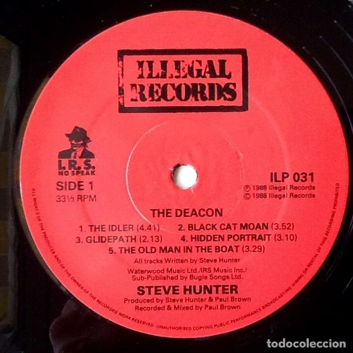 Discos de vinilo: STEVE HUNTER : THE DEACON [ILLEGAL - UK 1989] LP - Foto 4