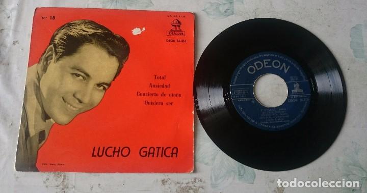 Discos de vinilo: Lucho Gatica: Total + 3 (EMI ODEON 1959) - Foto 1