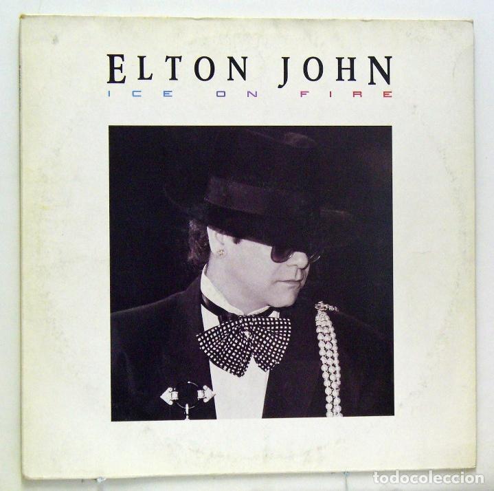 Discos de vinilo: Elton John - Ice On Fire (LP Vinilo) - Foto 1