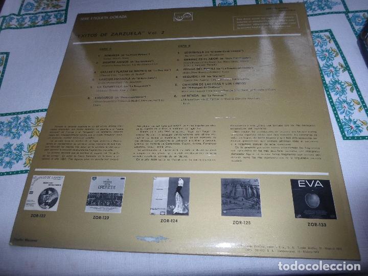 Discos de vinilo: EXITOS DE ZARZUELA ORQUESTA DE CAMARA DE MADRID Y COROS - Foto 3
