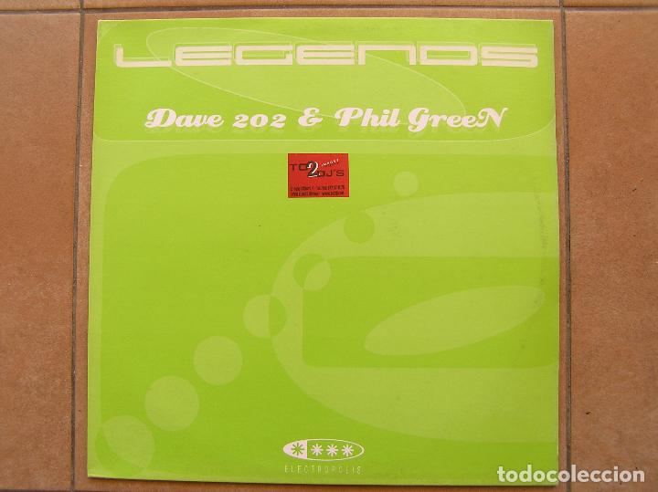 Discos de vinilo: DAVE 202 & PHIL GREEN - LEGENDS - ELECTROPOLIS 2002  -  MAXI - P - Foto 1