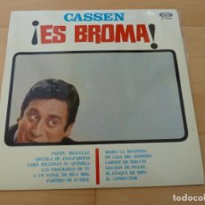 Discos de vinilo: LP CASSEN ES BROMA MOVIEPLAY 1967 MUY BUEN ESTADO. Lote 81662484