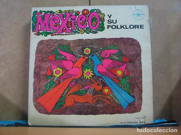 Disques de vinyle: Las Tres Conchitas / Carlos Camacho y mas - Mexico y su Folklore Musical - Belart B3A-1 - 3xLP