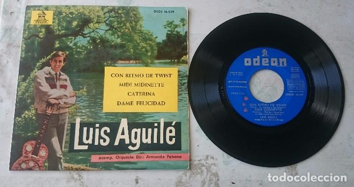 Discos de vinilo: Luis Aguile: Con ritmo de twist + 3 (EMI ODEON 1963) - Foto 1