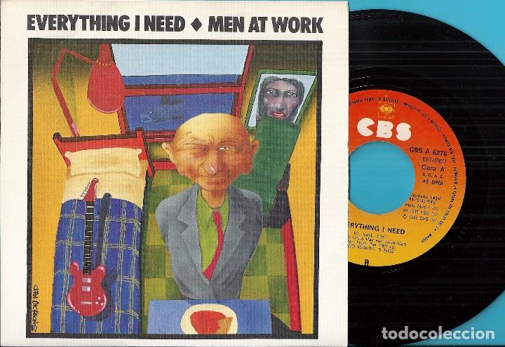Discos de vinilo: MEN AT WORK: EVERYTHING I NEED / SAIL TO YOU - Foto 1