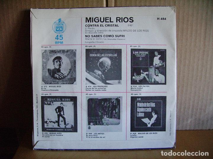 Discos de vinilo: MIGUEL RIOS ---- CONTRA EL CRISTAL - Foto 2
