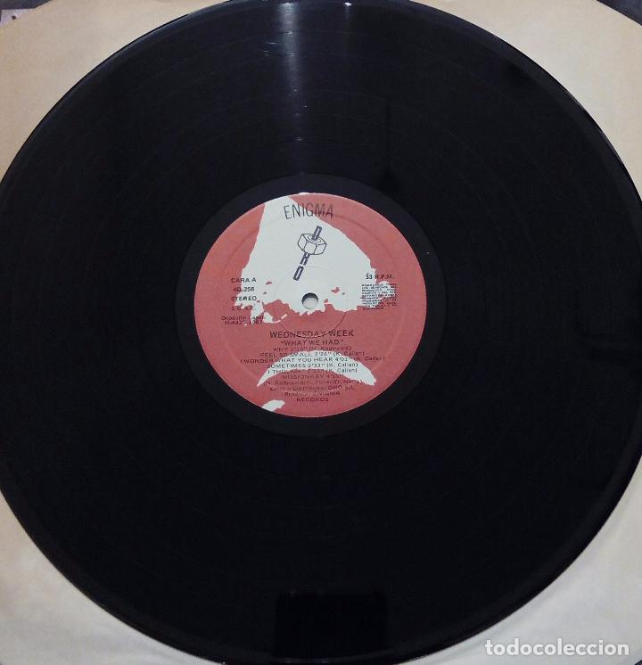Discos de vinilo: LP WEDNESDAY WEEK - WHAT WE HAD - ENIGMA 1987. - Foto 4