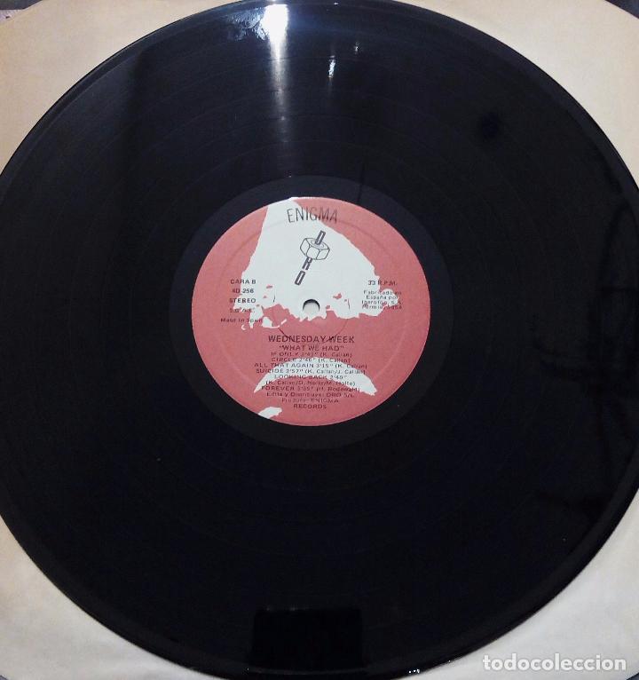 Discos de vinilo: LP WEDNESDAY WEEK - WHAT WE HAD - ENIGMA 1987. - Foto 5