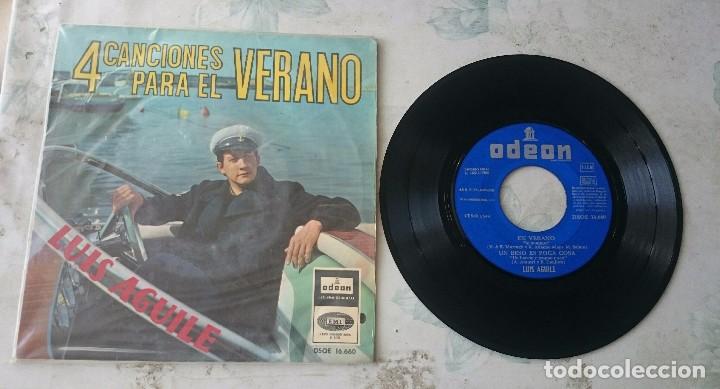 Discos de vinilo: Luis Aguile: En verano + 3 (EMI ODEON 1965) - Foto 1