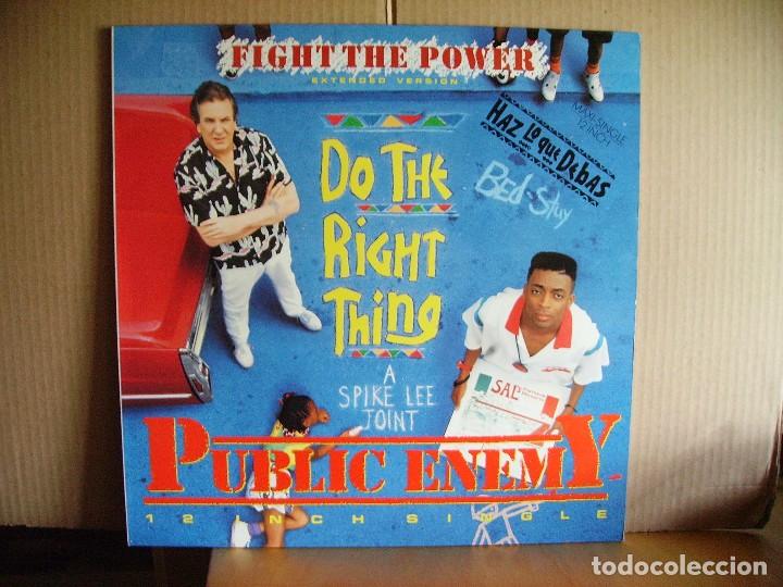 Discos de vinilo: PUBLIC ENEMY ---- FIGHT THE POWER - Foto 1