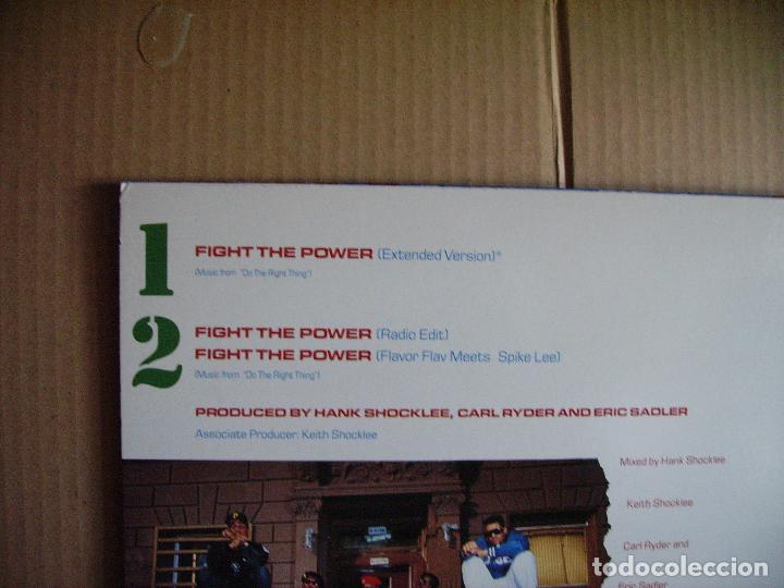 Discos de vinilo: PUBLIC ENEMY ---- FIGHT THE POWER - Foto 2