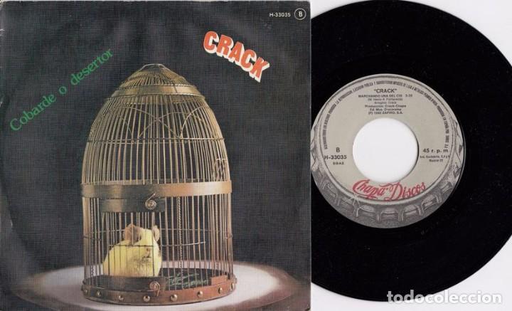 Discos de vinilo: CRACK Cobarde o desertor SINGLE DE VINILO ROCK PROGRESIVO CHAPA C-67