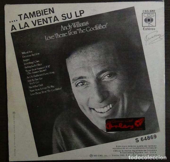 Discos de vinilo: Andy Willians - El Padrino - - Foto 3