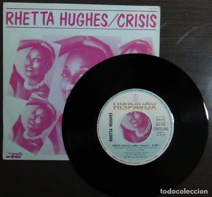 Discos de vinilo: RHETTA HUGHES - CRISIS / INSTRUMENTAL VERSION - Foto 2