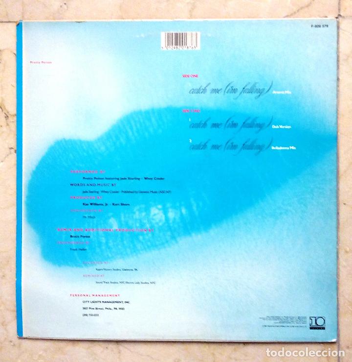 Discos de vinilo: MAXI SINGLE PRETTY POISON - CATCH ME (IM FALLING) - VIRGIN 1987. - Foto 2