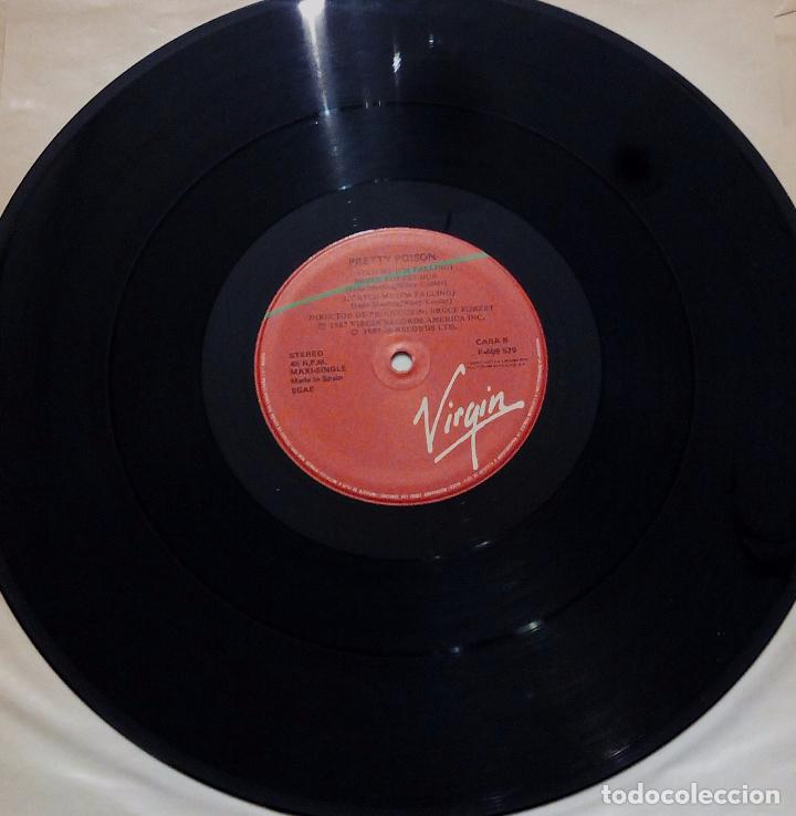 Discos de vinilo: MAXI SINGLE PRETTY POISON - CATCH ME (IM FALLING) - VIRGIN 1987. - Foto 5