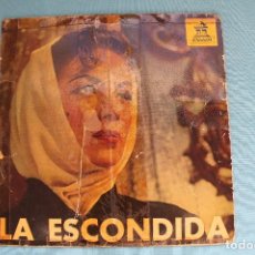 Discos de vinilo: LA ESCONDIDA-BANDA SONORA DE LA PELICULA LA ESCONDIDA-. Lote 82101648