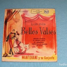 Discos de vinilo: LOS MAS BELLOS VALSES, SINGLE, MANTOVANI Y SU CONJUNTO. Lote 82118116