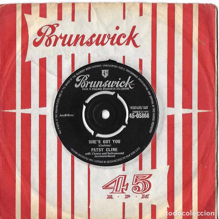 Discos de vinilo: PATSY CLINE: SHE&acute;S GOT YOU / STRANGE - Foto 1